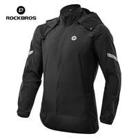 Chaquetas de Ciclismo ROCKBROS para Hombre, Primavera Verano, Desmontables, Transpirables, Cortavientos, para Deportes al Aire Libre, con Capucha