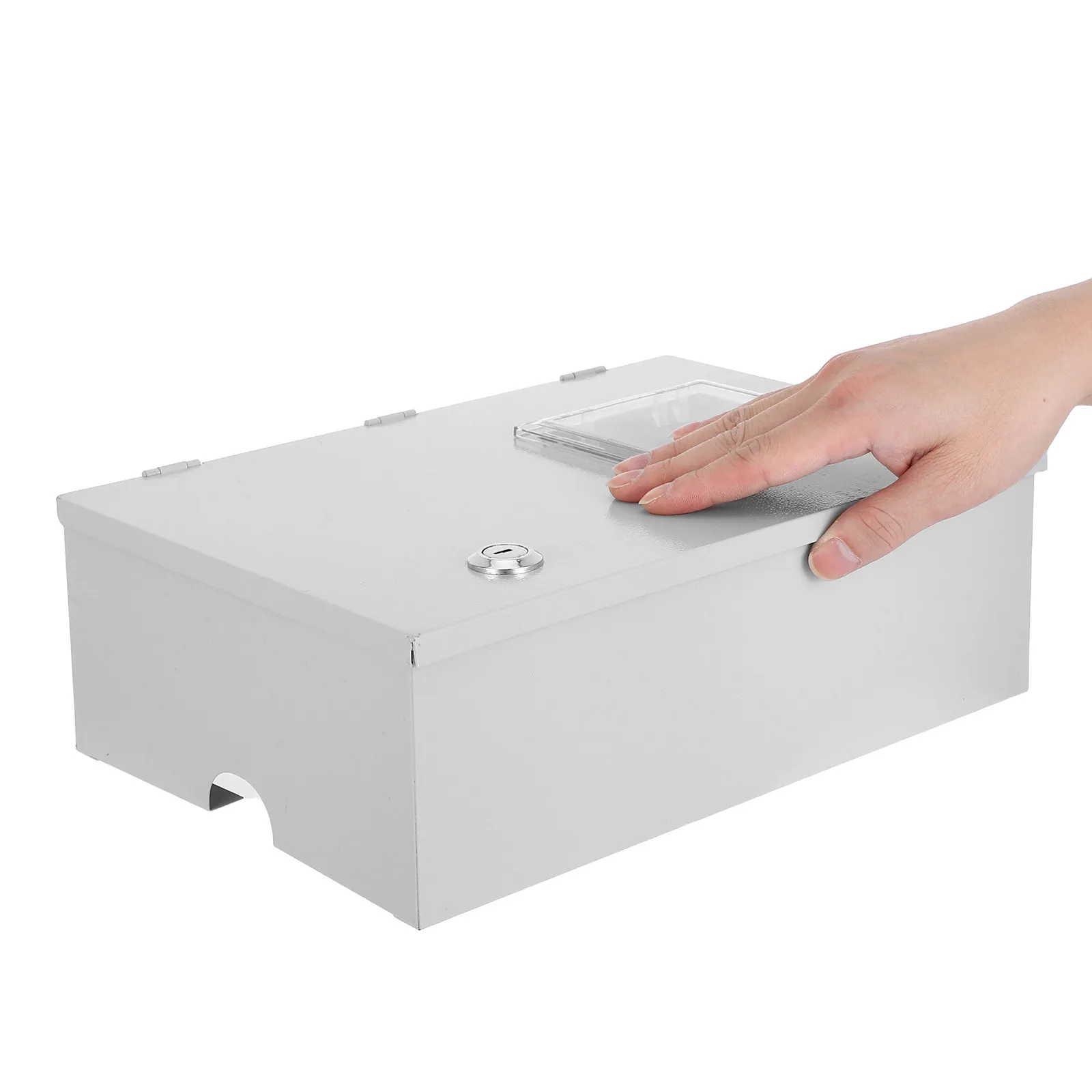 Electric Meter Protection Box Metal Enclosure Waterproof Outdoor Energy Meter Case Transparent Cover Ventilation for Home