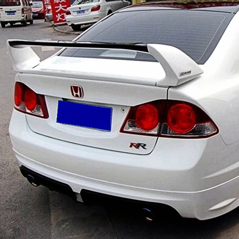 ホンダシビック用光沢のある黒のABSスポイラー,fd2,ボディキット,リア