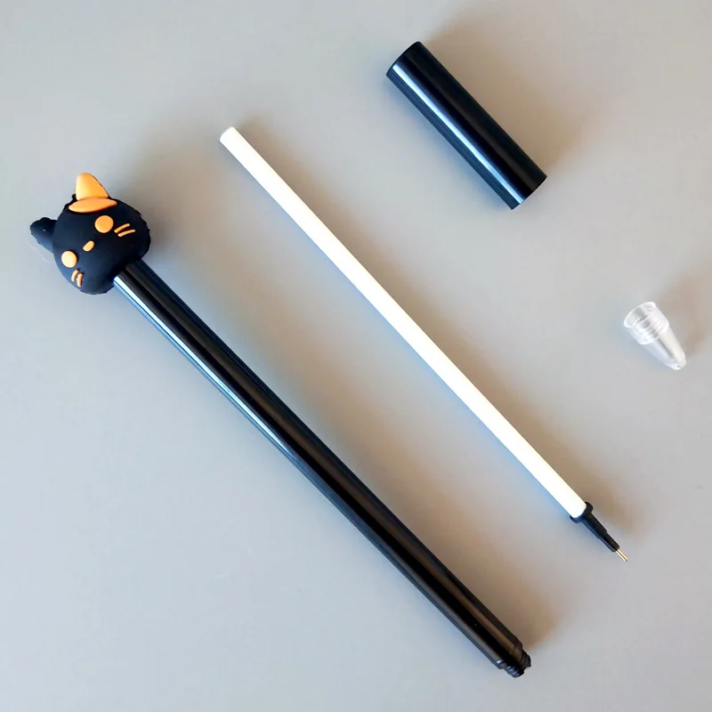 

Korean Creative Cute Cat Head Cat Paw Neutral Pen Black Pen Signature Kawaii School Supplies Pens for Writing