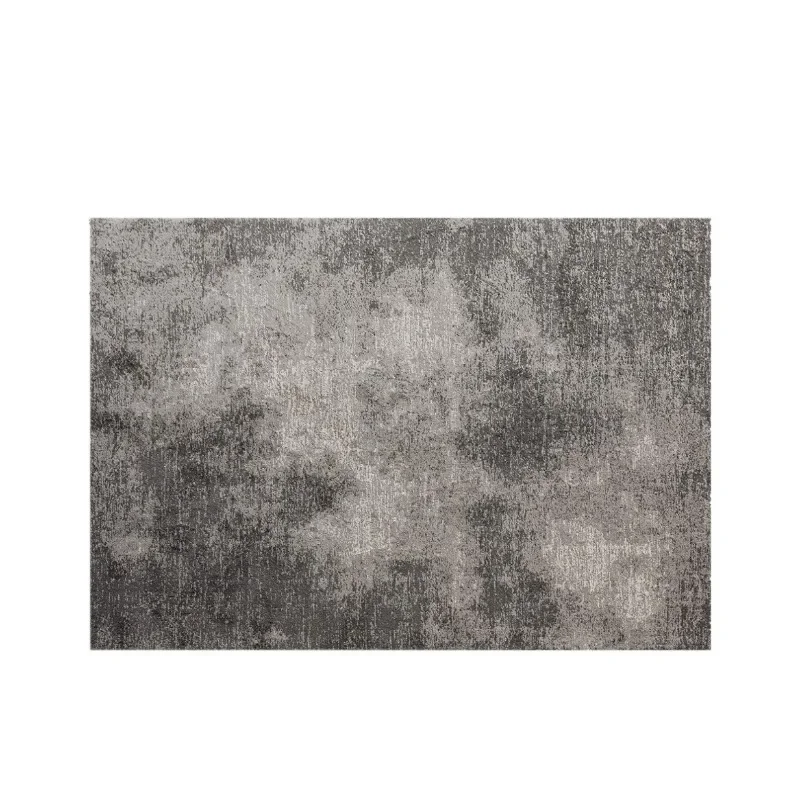 

Thickened milk silk black gray minimalist living room light luxury premium bedroom bed, modern villa coffee table