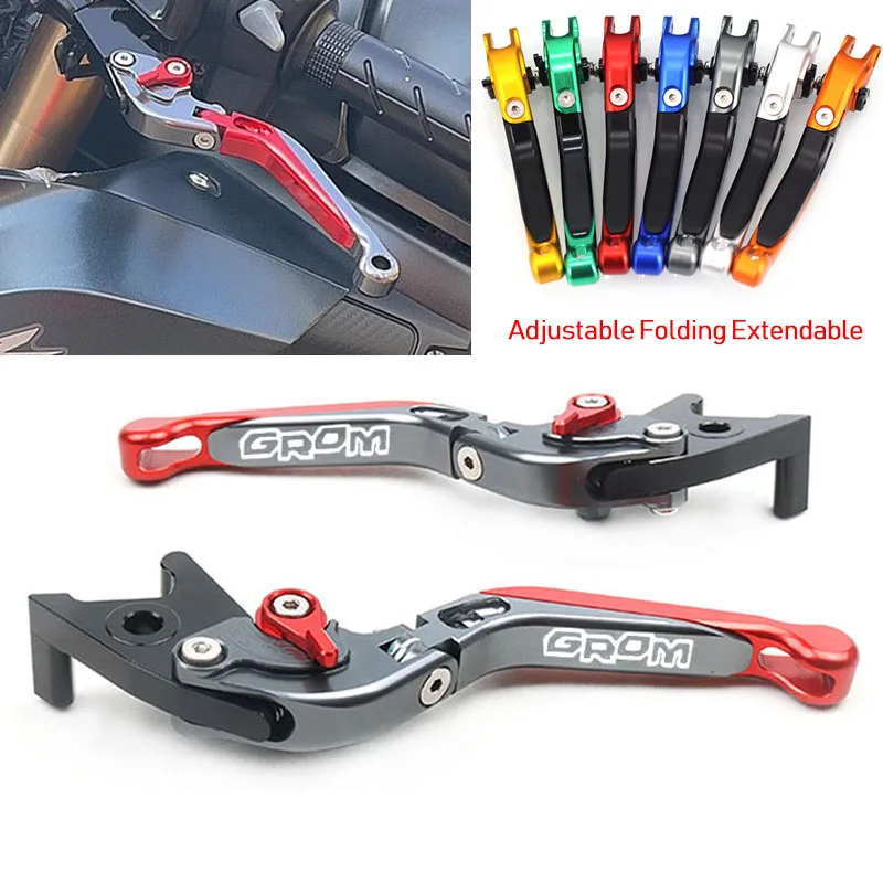 

Motorcycle Accessories CNC Folding Extendable Brake Clutch Levers For Honda GROM MSX 125 MSX125 2014-2017