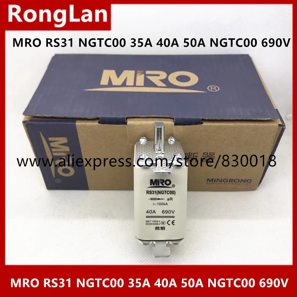 Mingrong Fuse RS31 16A 20A 25A 32A 40A 50A 63A 80A 100A 125A 160A 200A 3NE8 NGTC00 690V Knife-Shaped Fast-Acting RS31--10PCS/LOT