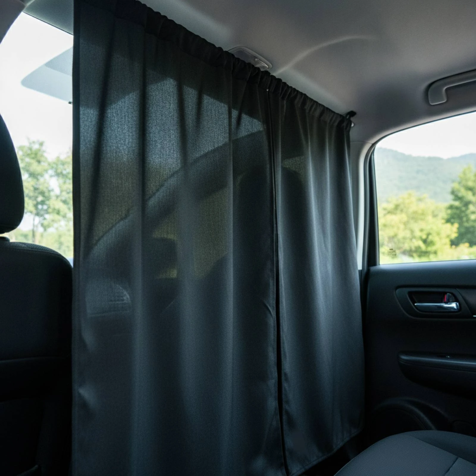 Car Divider Curtain Light-Blocking Car Privacy Curtain Adjustable Sun Protection for Campers, Road Trips