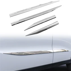 For Mitsubishi Outlander 2022 2023 2024 Chrome Exterior Side Door Body Molding Strip Trim ABS Car Accessories 4pcs