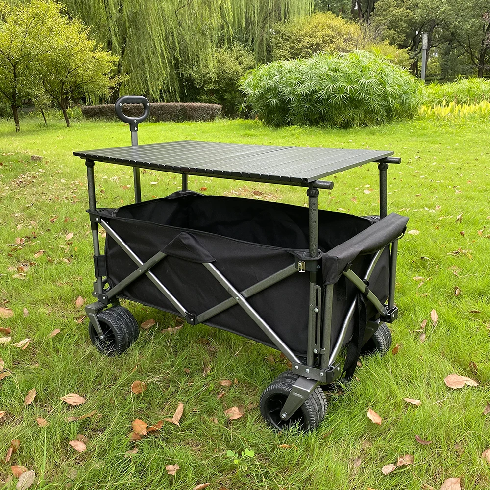 Outdoor Camping Cart, Foldable Handcart, Camping Trailer, Camp Cart, Market Stall Cart, Large Picnic Cart, Portable Small Cart