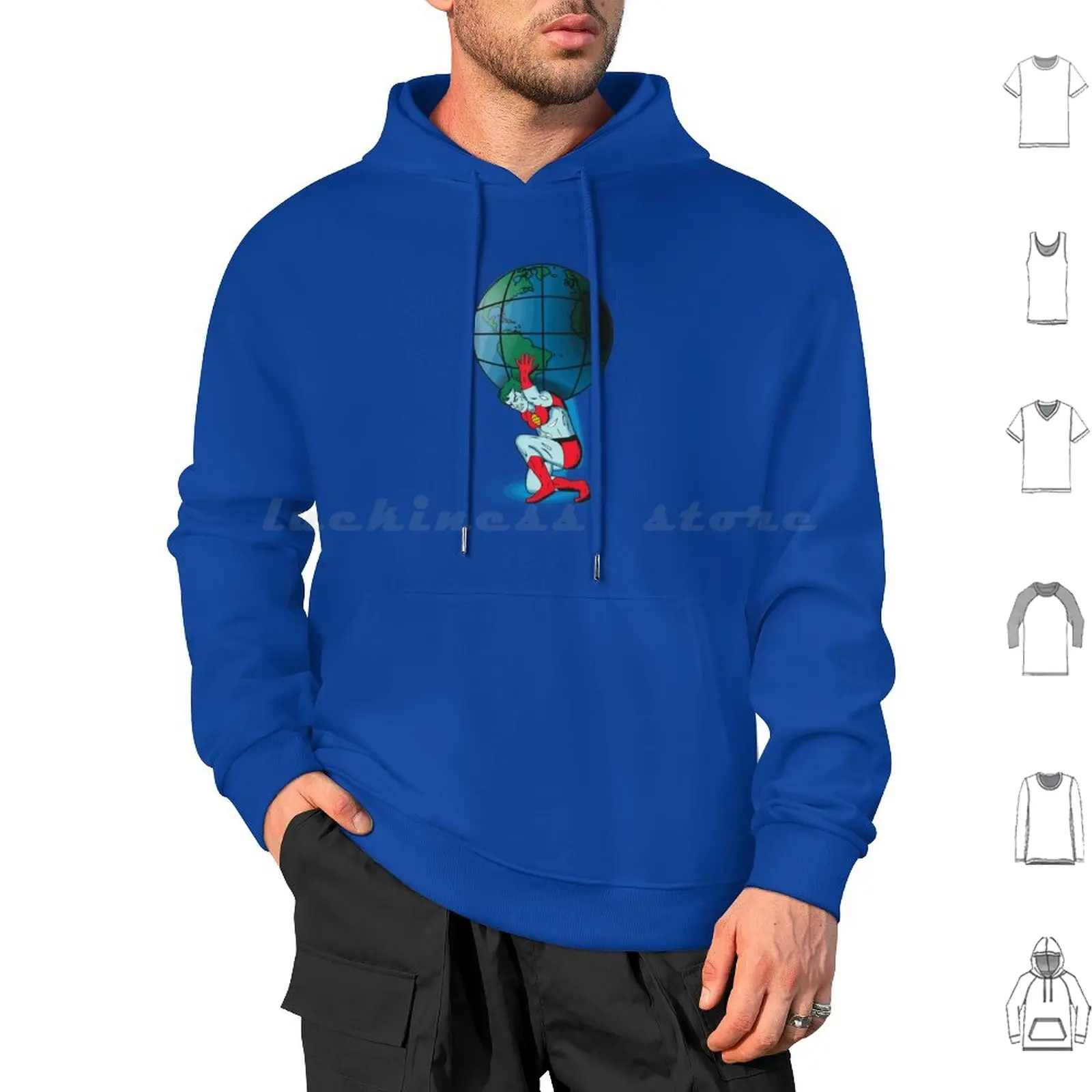 Saving The Planet Hoodie cotton Long Sleeve Humour Captain Planet Pop Culture Sky Star Earth Wind Piercek25 90S Cartoon Comic