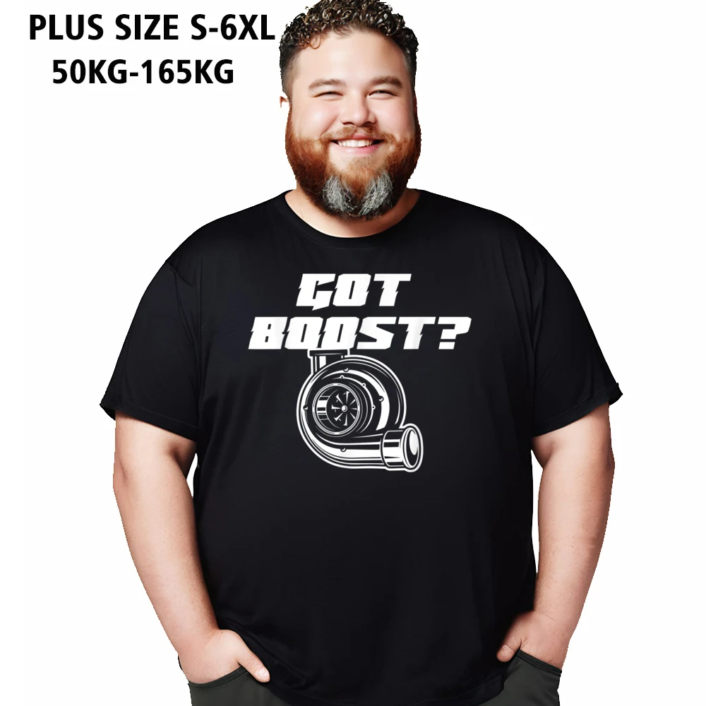 O-Neck got boost turbo t shirt Combed cotton Mens T Shirts Normal Short Sleeve Tees Oversized Printed On Tops Shirts