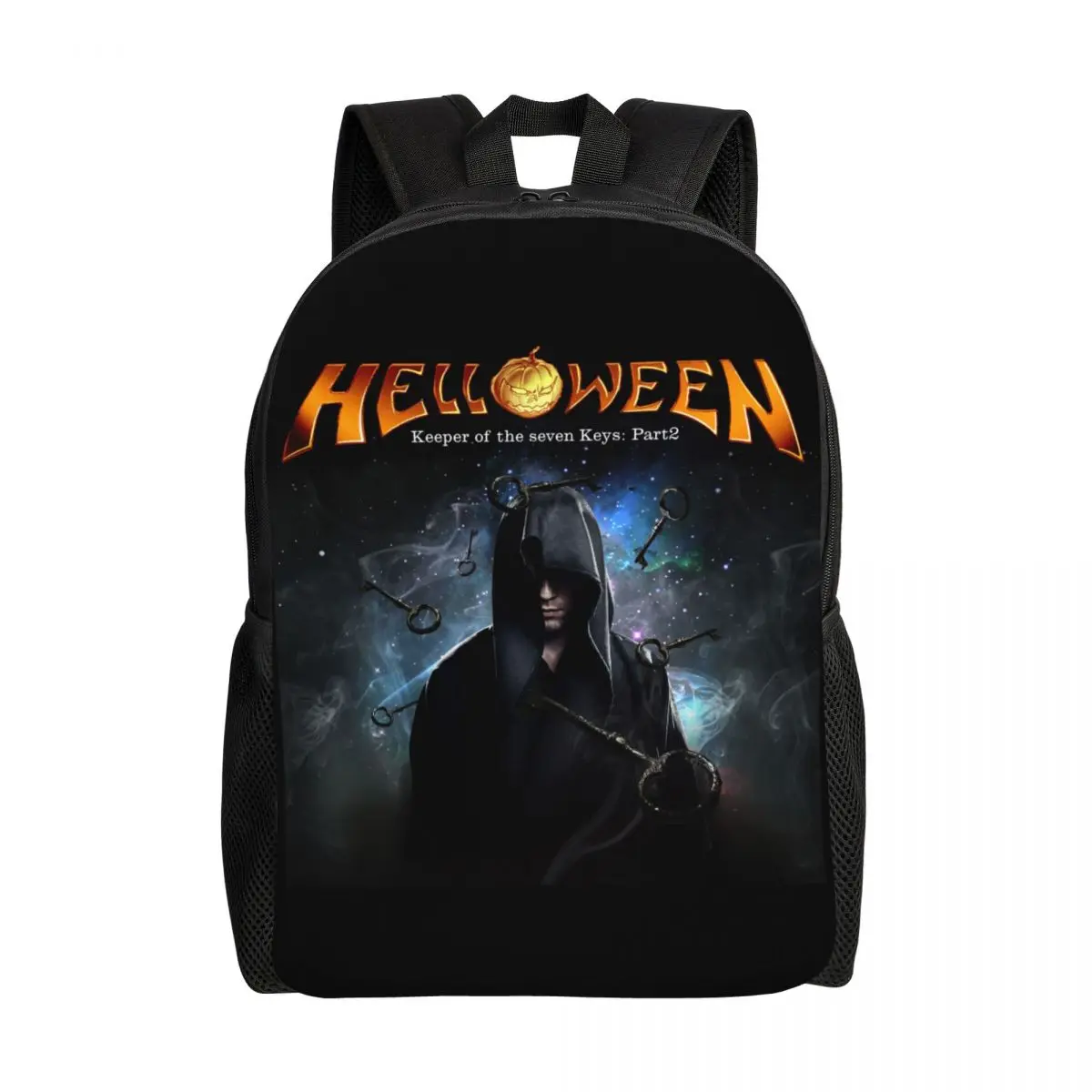 

Рюкзак Helloween Keeper Of The Seven Keys Part для тяжелого металла, рок-школы, студенческие дорожные сумки, сумка для книг, подходит для 15-дюймового ноутбука