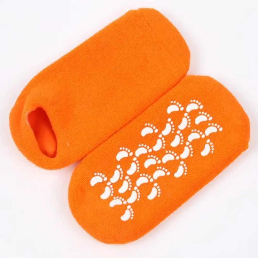 1 paar (2 stücke) wiederverwendbare Silikon Haut Schutz Reparatur Fußpflege Spa Feuchtigkeitsspendende Gel Socken Weiche Haut Socke Pediküre Harte Ferse