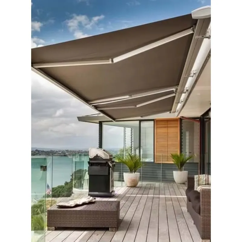 More Than 10 Years Original Factory Handy Sunshade Waterproof Electrical Remote Retractable Full Cassette Awning