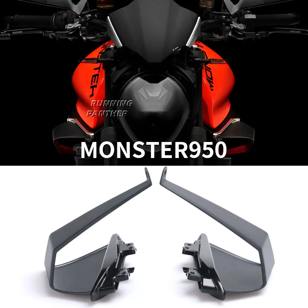 Motorcycle Monster937 Monster950 Spoiler Wing Aerodynamic Side Winglet For DUCATI Monster 937 SP Plus MONSTER 950 2021 2022 2023