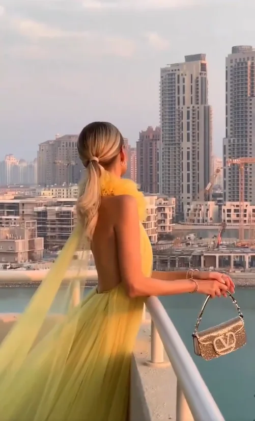 Neon verde vestidos de baile sexy tule longo sem costas vestido de festa halter fora do ombro vestidos formais uma linha sem mangas feito sob encomenda