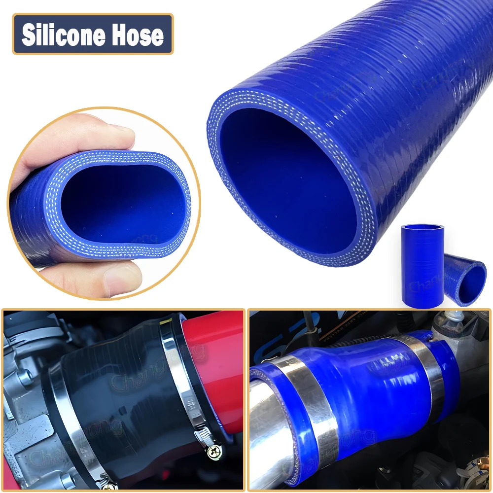 Blue Universal Straight Silicone Hose intercooler turbocharger tube ID50mm/55mm/60mm/63mm/65mm/70mm/75mm/80mm/85mm/90mm/95mm/100