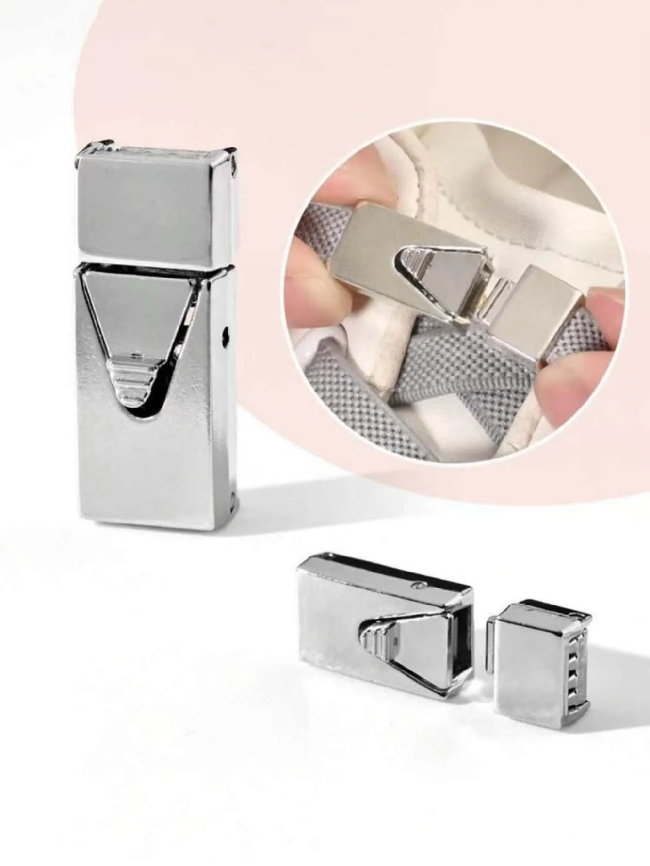 زوج واحد من أربطة الأحذية المرنة المقاومة للربط مع إبزيم مفتاح، أربطة أحذية كسولة ملونة مناسبة للأحذية الرياضية والأحذية الكاجوال