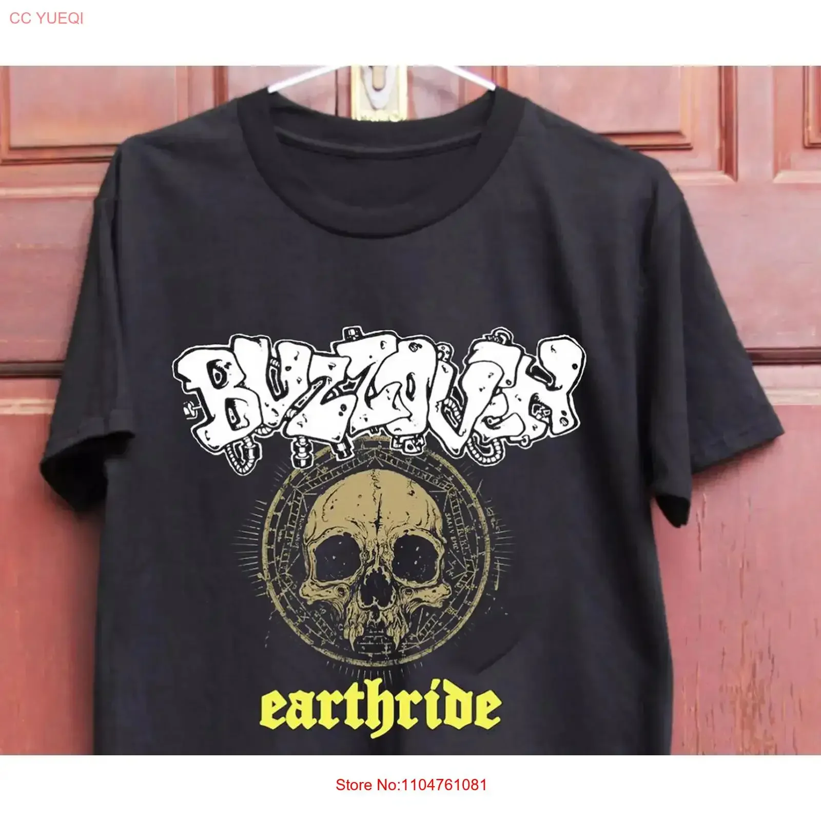 Buzzoven 7th St Entry Earthride T Shirt Full Size S 5XL FH436 vintage Washed Casual streetwear Top For Everyday Wear homme