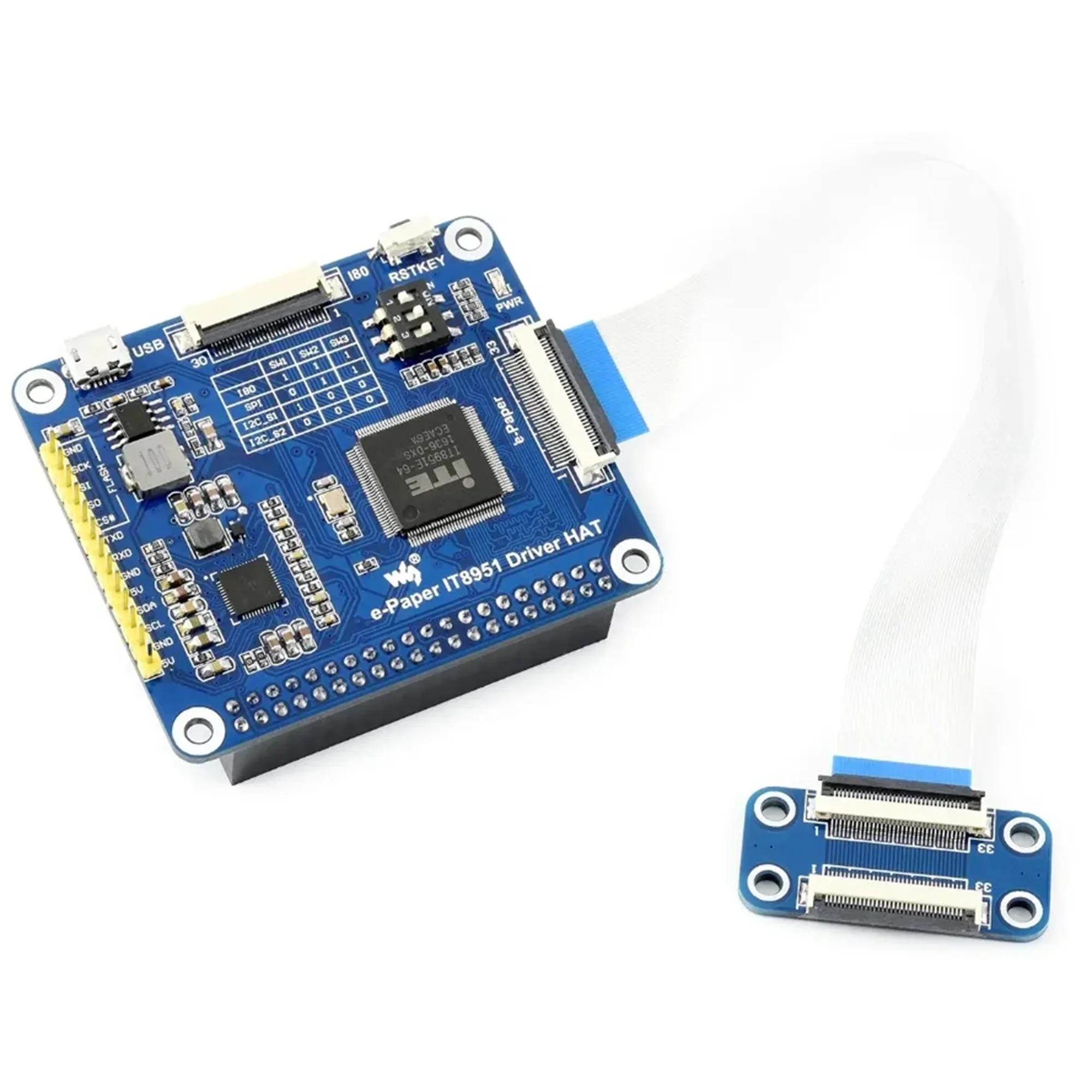 Chapéu com tela de tinta eletrônica Raspberry Pi de 9,7 polegadas