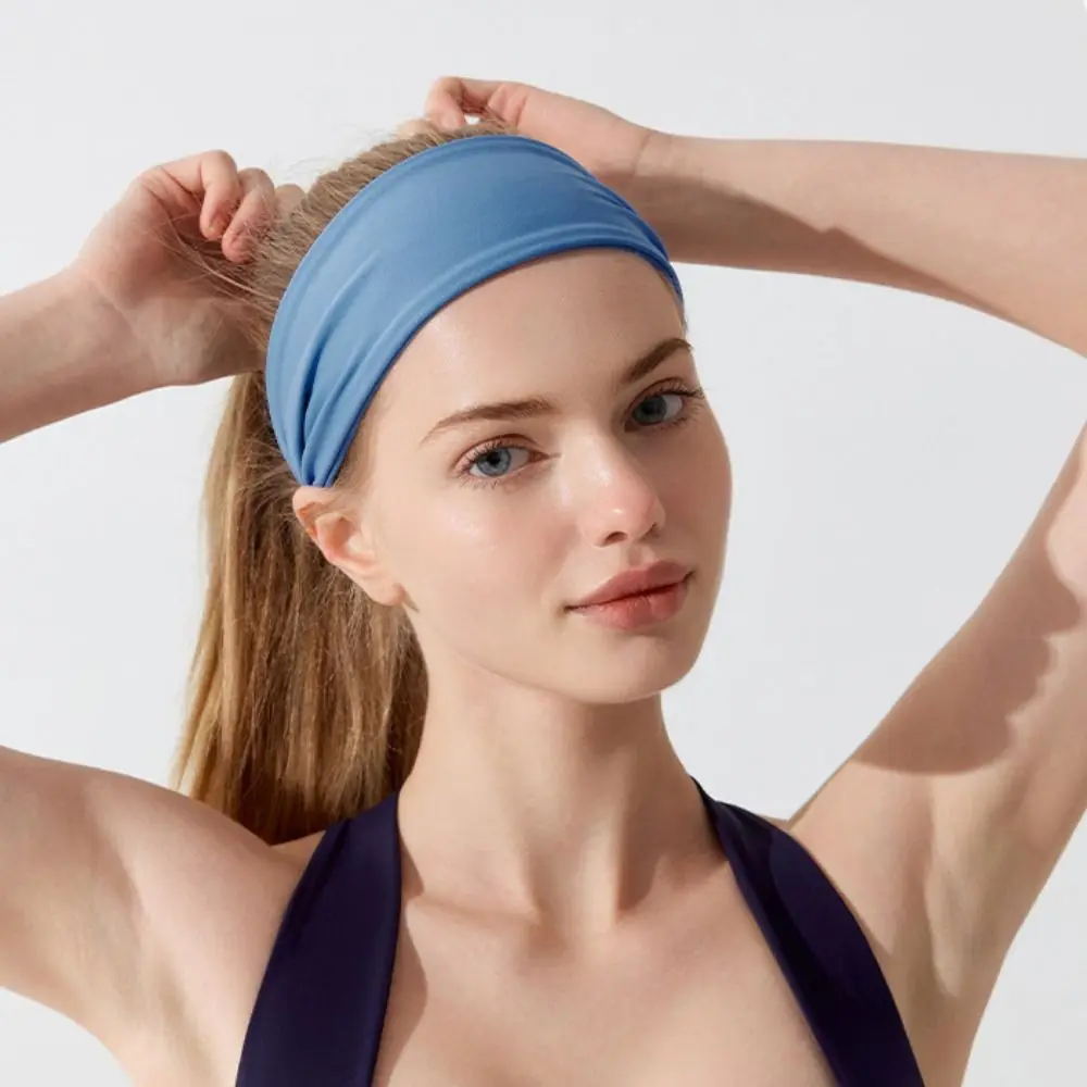 Moisture Absorbing Workout Headbands for Women Non Slip Breathable Stretchy Sweatband Comfortable Elastic