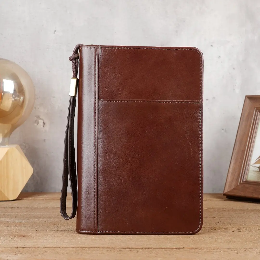 First Layer of Genuine Leather Men's and Women's Wallets, European and American Long Cowhide,convenient Business Office