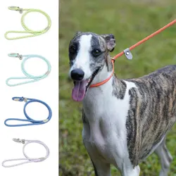 Outdoor Training Dog Collar Leashes, Simple Reflective Nylon Leashes, Pet Dog Chain, Traction Rope, Anti-Fighting, Hurting, New