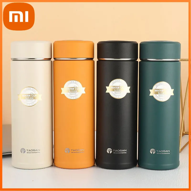 

Xiaomi Thermal Water Bottle Insulated Cup New Spray 304 Stainless Steel Water Bottle Keeps Cold And Heat Straight Drinking Cup