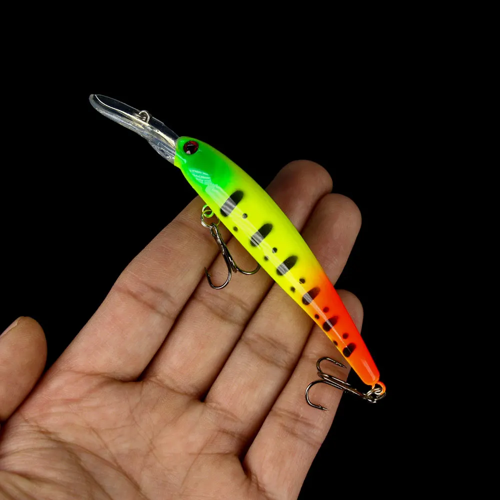 HENGJIA 1pcs 12cm 10g Minnow Bandits Fishing Wobbler Lure Artificial Hard Bait Trolling Bait Pike Carp Bass Lures