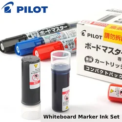 2pcs Pilot Colored Whiteboard Mark Pen Ink or Ink Sac Set, V Board Master Erasable Water-base Round/Chisel Shape Marker Supplies