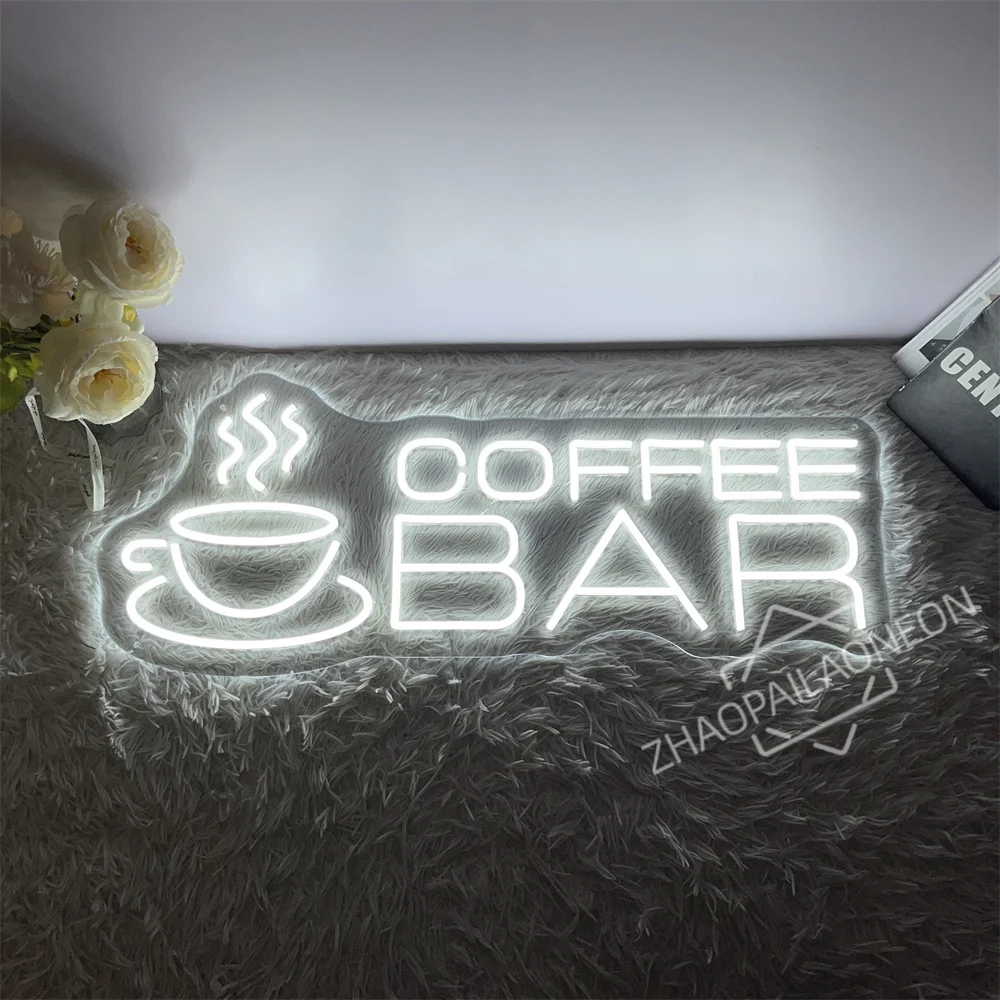 Coffee Neon Sign Light USB/Battery Led Neon Lamps for Bar Cafe Restaurant Party Art Wall Decor Window Hanging Night Lights