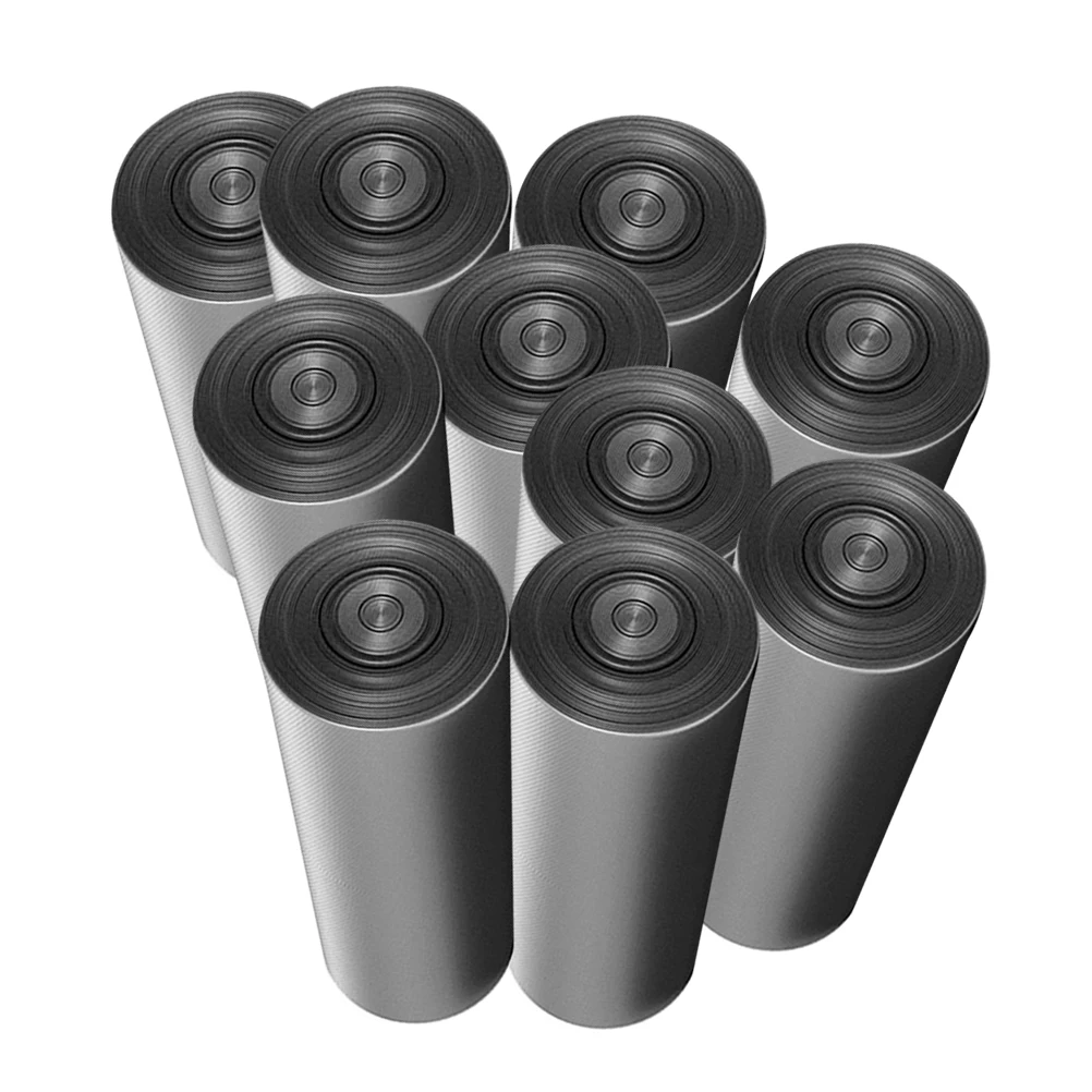 

200pcs 10 Rolls Thickened Leakproof Pe Trash Bags High Temperature Resistant Large Capacity For Home Office Kitchen Bathroom Car