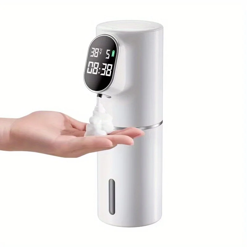 

Automatic Soap Dispenser Touchless 320ml Foaming Soap Dispenser Smart Display USB Rechargeable Electric 5 Level Adjustable