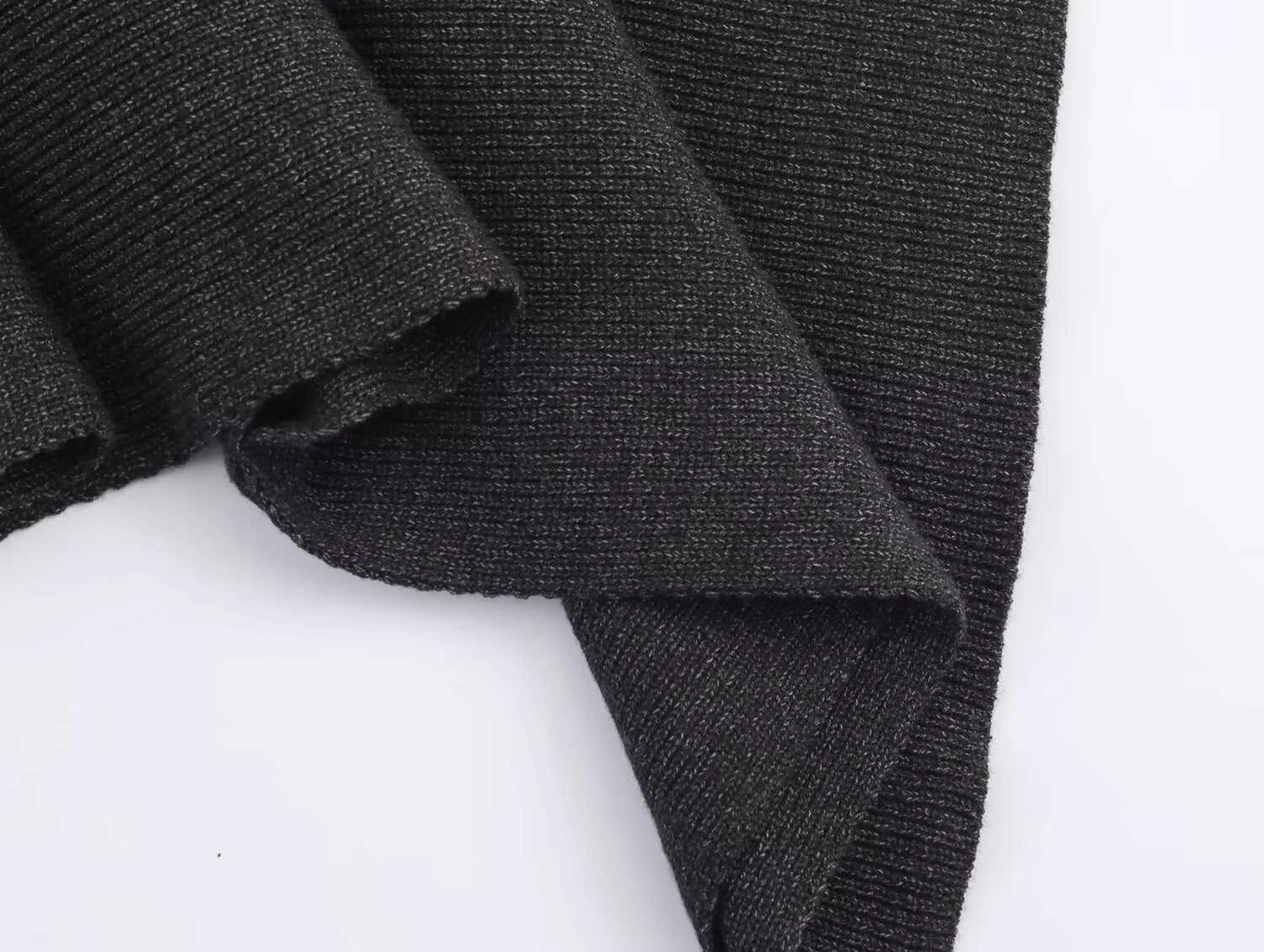 2025, Herbst/Winter, neue modische, vielseitige, lockere, asymmetrische Kragen-Umhang-Strickpullover-Jacke für Damen