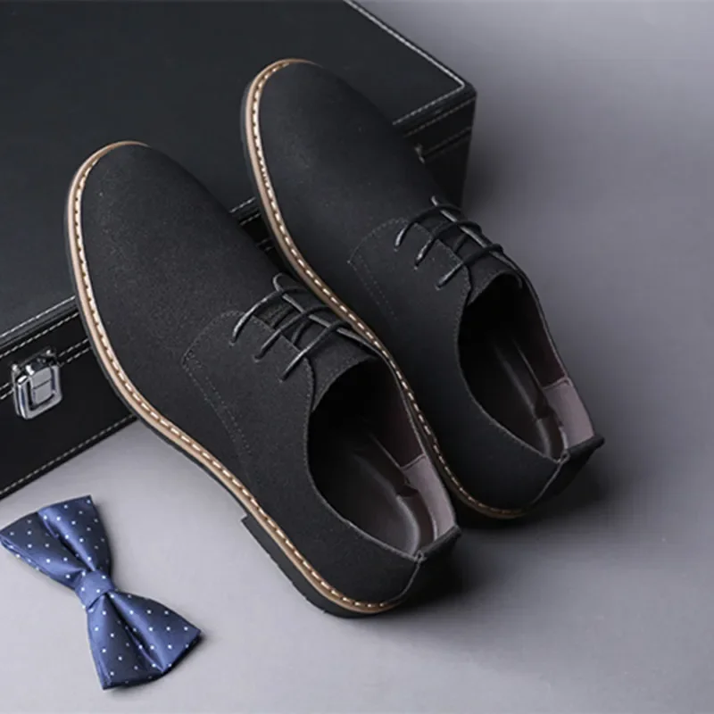 men casual shoes lace up oxfords business formal dress leather brogue shoes derby shoe black platform sneakers zapatos hombre