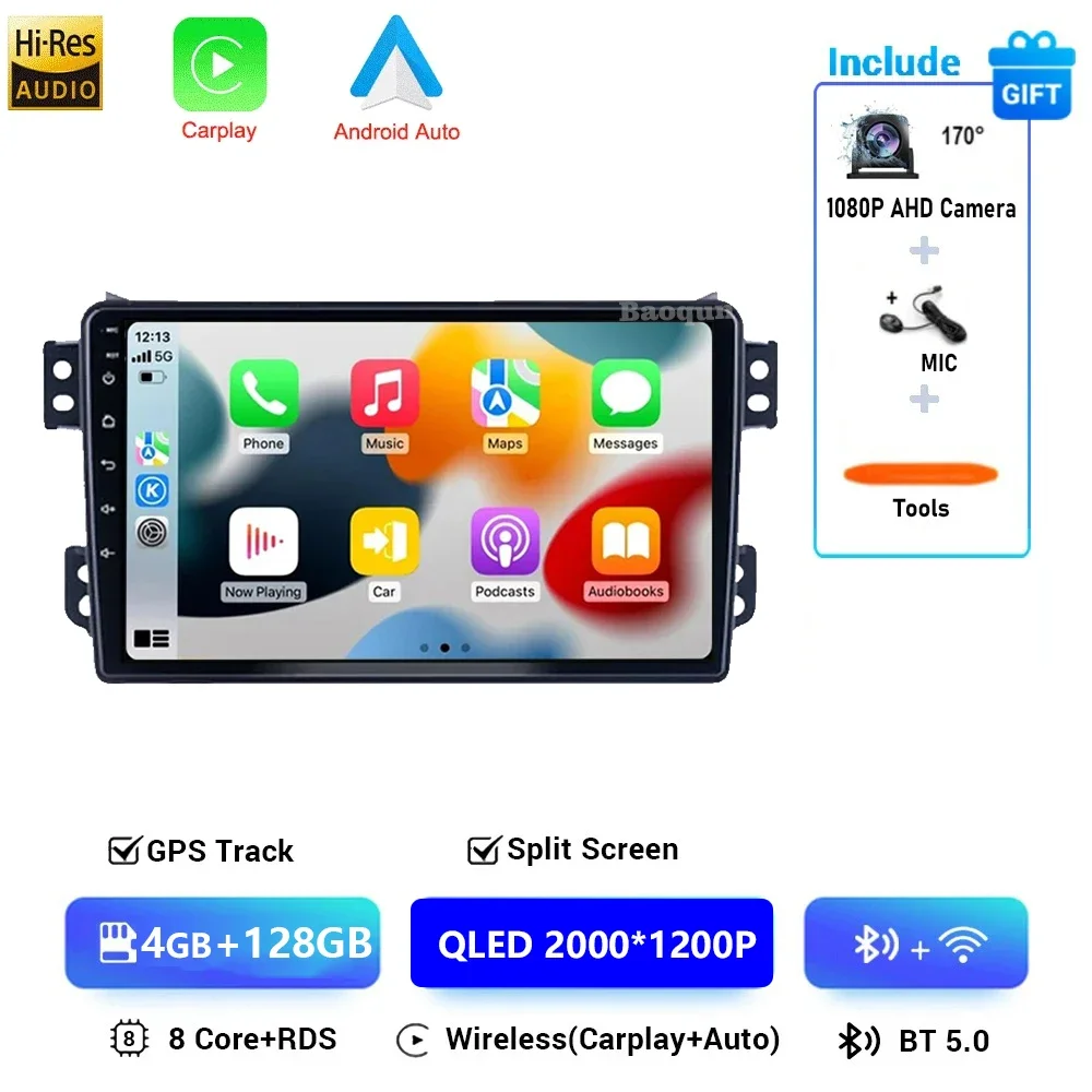 Android 16 Autoradio Voor OPEL Agila SUZUKI Splash Ritz 2008-2014 Multimedia Video Player Autoradio Draadloze Carplay Android auto