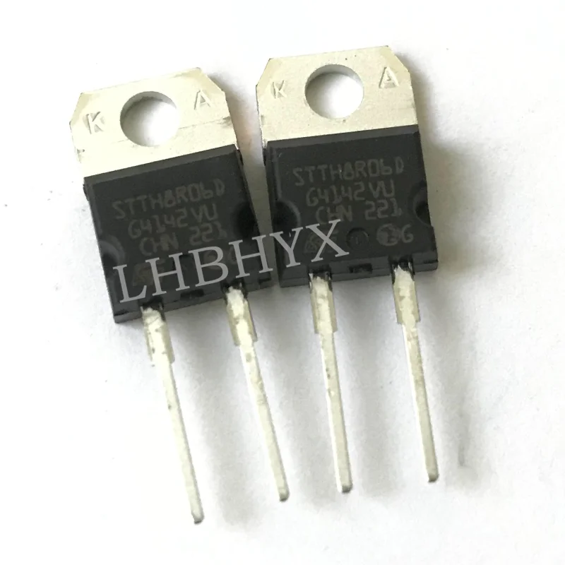 STTH8R06D Ultrafast High Voltage Rectifier TO-220-2 600V 8A New Original 5PCS