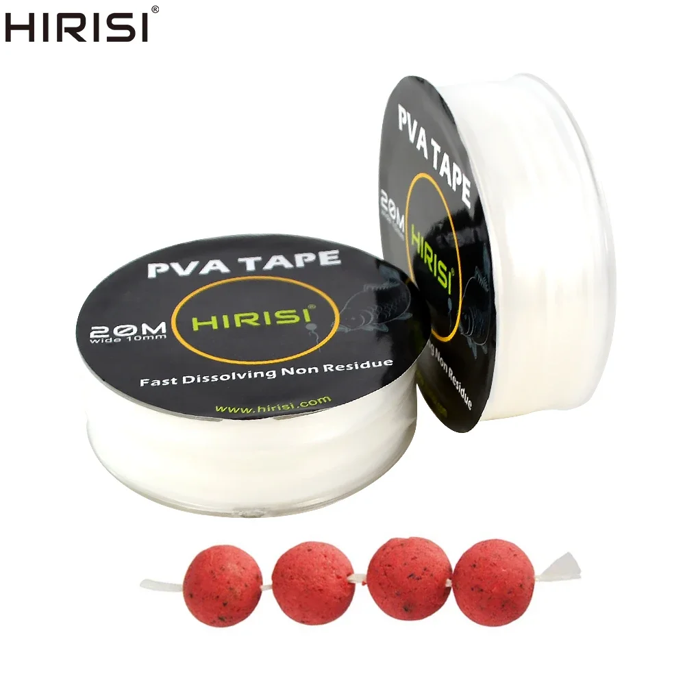 5Pcs/2Pcs 2026 Carp Fishing Accessories PVA Tape String For Boilie Size 10mm X 20m