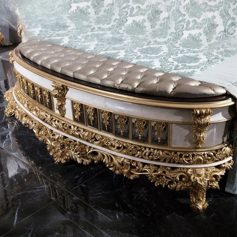 شقة سرير على اللوح الأمامي الأوروبي، تصميم عصري وخفيف الوزن، سرير مريح، أثاث موبليس لحفلات الزفاف المألوف