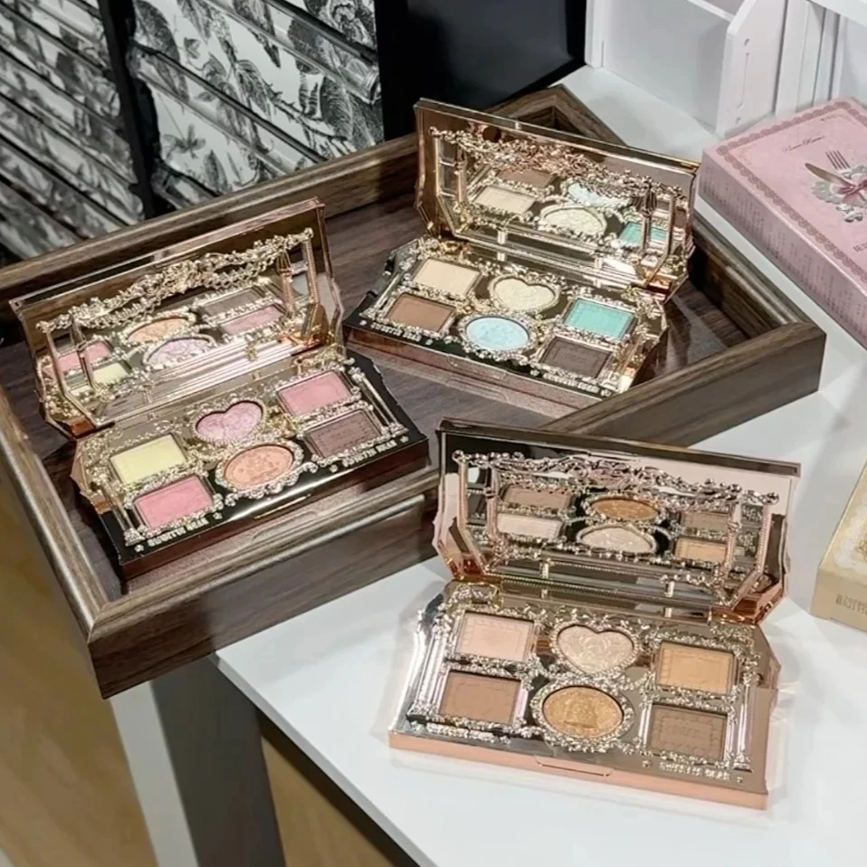 Flower Knows The Sweetie Bear Collection 6Color Matte Pearl Eyeshadow Easy to Wear Face Highlight Brighten Makeup