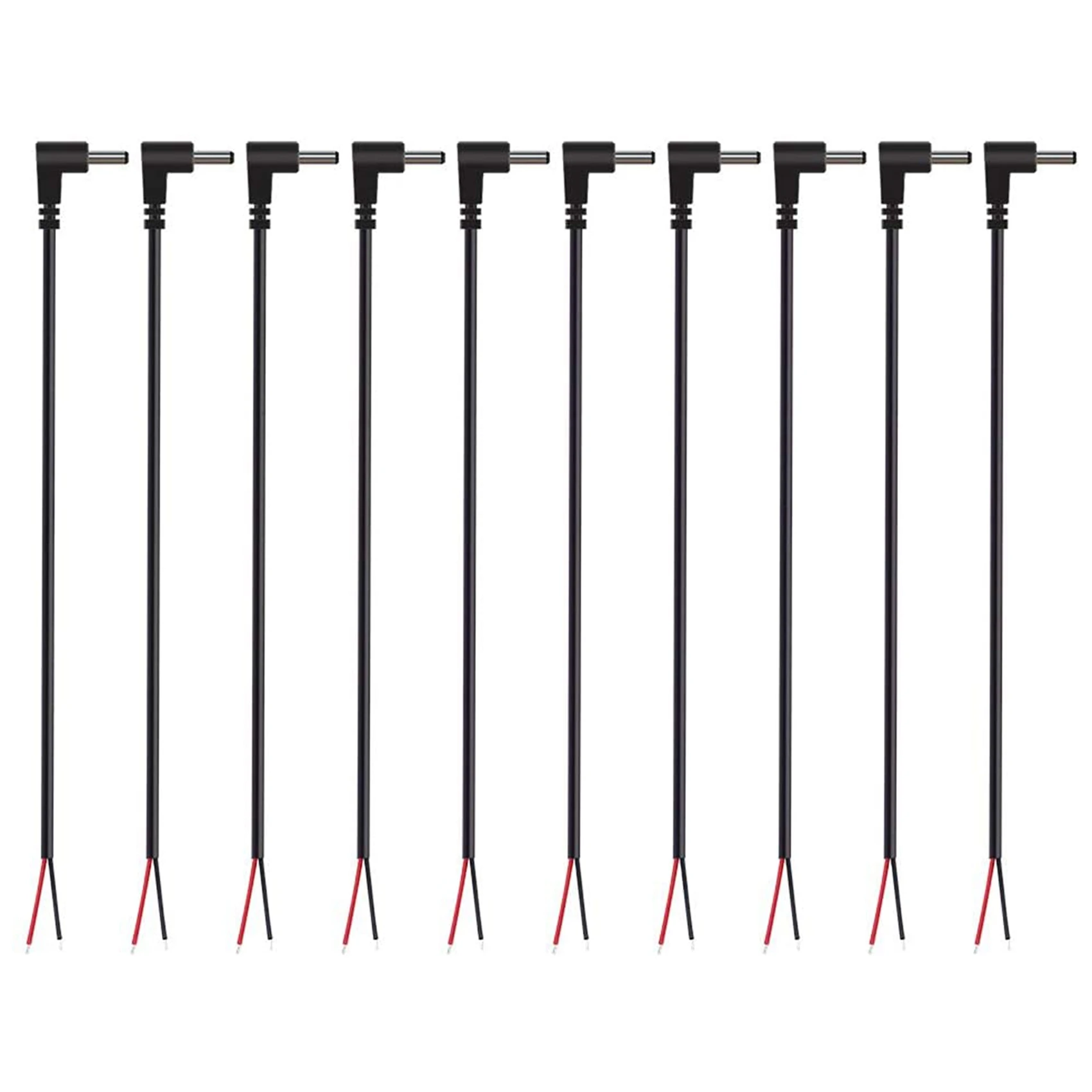 

(10 шт.) замена 3,5 мм x 1,35 мм 90 градусов прямоугольный Штекерный разъем питания постоянного тока на неизолированный провод с открытым концом питания