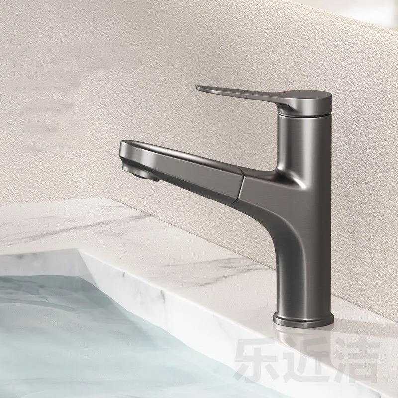 Black Bathroom Washbasin Faucet Pull Out Kitchen Sink Faucet Hot and Cold Water Kitchen Sink Mixer Faucet Accessories Bathroom