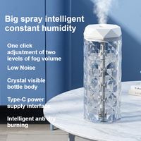 Large Spray USB Office Small Humidifier Intelligent Colorful Night Light Air Humidifier Bedroom Room Large Capacity Humidifier