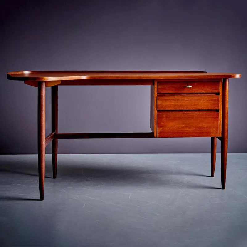Medieval Style Office Desks Living Room Simplicity Indoors Wooden Office Desks Courtyard Villa Furniture Escritorio Ls40bgz