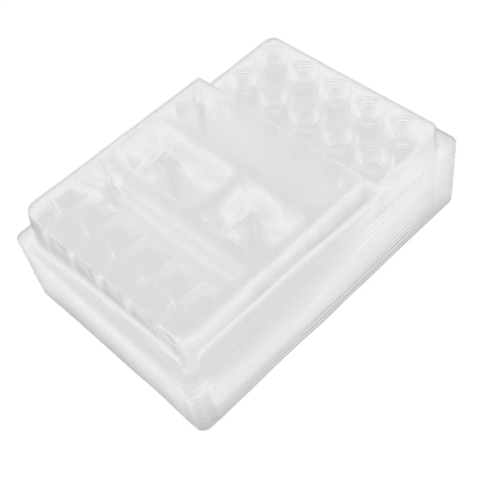 25PCS Disposable Tattoo Ink Cup Trays - Professional Plastic Holder for Cartridge Needles & Pigments - Essential Tattoo