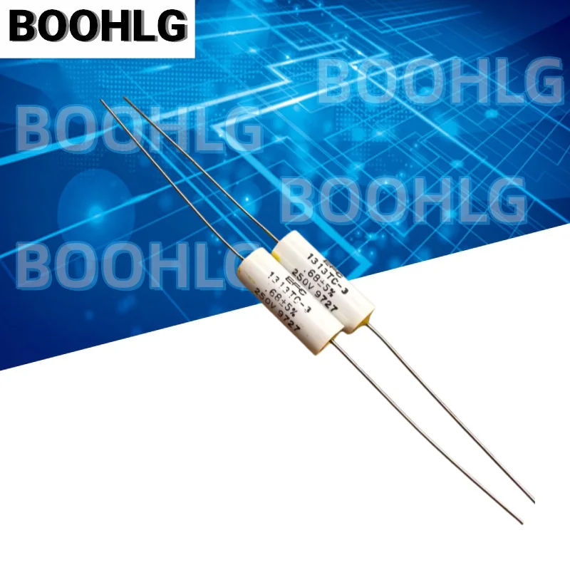 5PCS CBB MKP 0.68uF 684 680nF 250V 8X22.5MM Axial Audio Coupling Electrodeless Film Capacitor