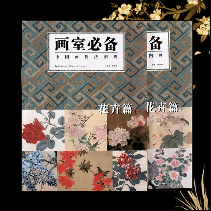 

Art Studio Must-Have Illustrated Dictionary of Chinese Painting Techniques from Past Dynasties: Flowers Vol.1/2