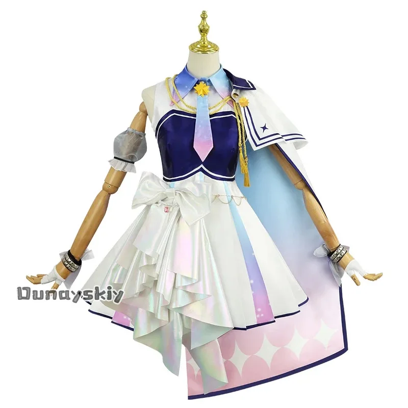 

asdh8@vtuber Higashi Hoshimati Suisei Cosplay costume Anime Wig Team Girl Women Dress Role-play Princess Lolita d