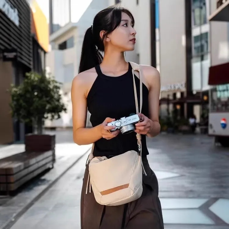 Cloudy Camera Bag, Single-Shoulder Photography Bag, Digital Camera Crossbody Bag, Travel Cycling Storage Inner Bag