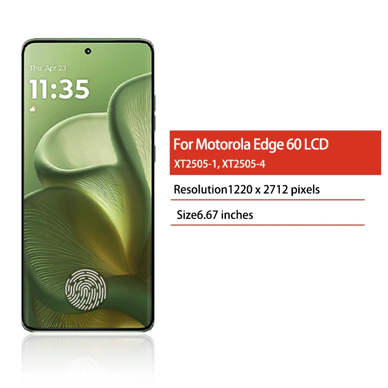 6,67-calowy wyświetlacz P-OLED Edge60 do telefonu Motorola Edge 60, model LCD XT2505-1, XT2505-4, wraz z ekranem dotykowym i modułem dotykowym. — zdjęcie produktu 2