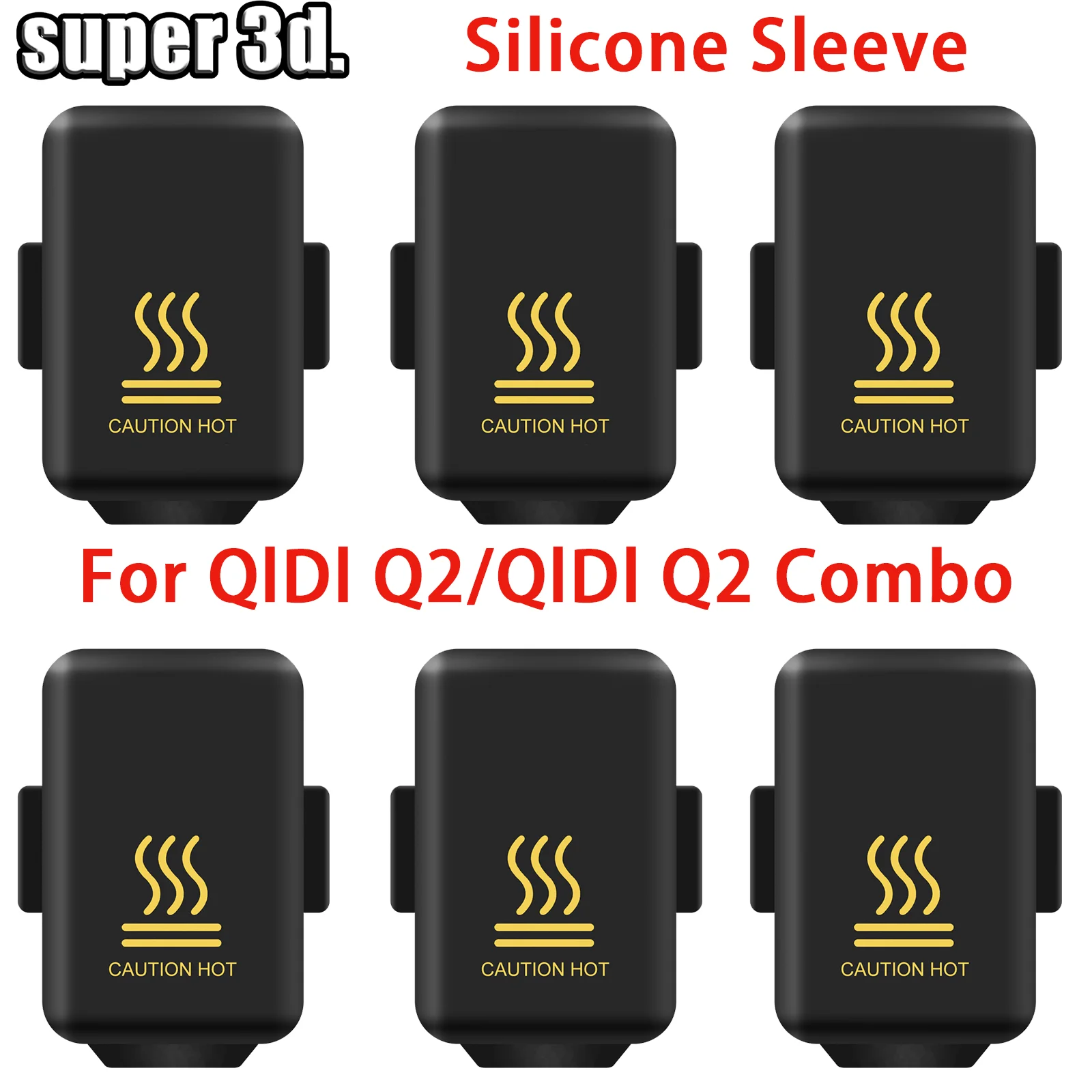For QIDI Q2 Nozzle Cover 300°C High Temp-Resist For QIDI Q2 Hotend Cover Extruder Silicone Sleeve 3D Printer QIDI Q2 Accessories