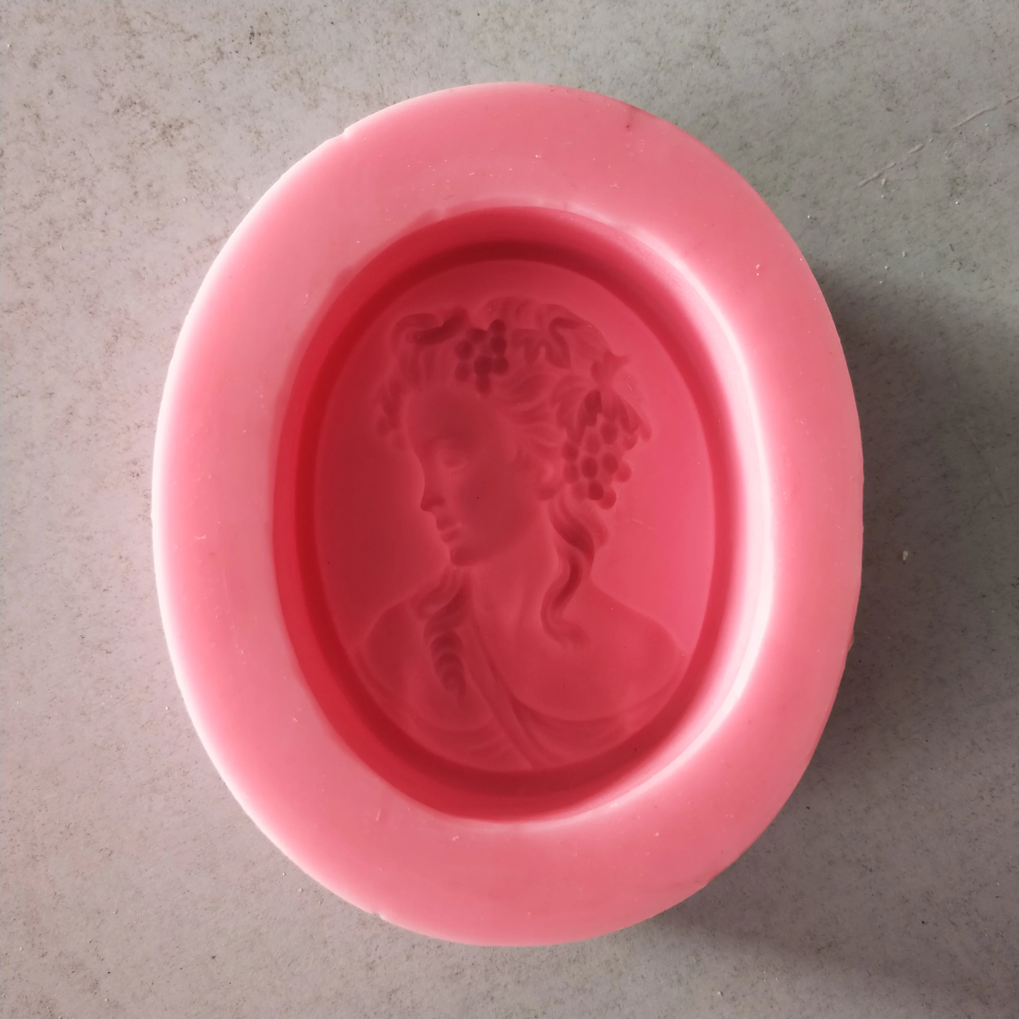 2D Woman Portrai Silicone Mold Fondant Cake Chocolate Candle Soap Plaster Resin Mould DIY Aroma Household Decoration Craft Tools