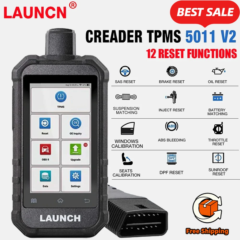 LAUNCH 5011 V2 Tpms Programmer OBD2 Diagnostic Tool Tire Pressure Tpms Sensor Programming Device Scanner Activate 315/433MHz
